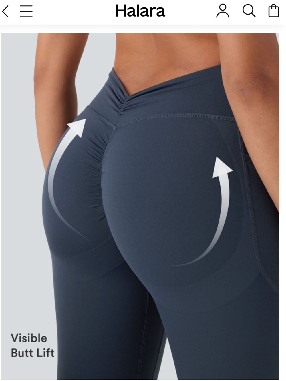 Halara UltraSculpt™ High Waisted Tummy Control Butt Lifting Ruched Pocket